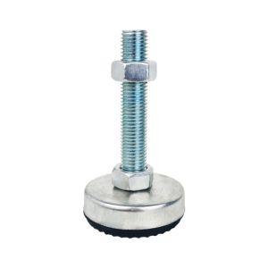 WENKEN 1Pcs 304 Stainless Steel Furniture Leveling Foot Rubber Seat M8 M10 M12 M14 Adjustable Leveling Foot Durable Fixed Adjusting Table Leg Leveler for Machine Tool Stability