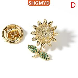 [COD] SHGMYD SPORTS เข็มกลัดคริสตัลพลอยเทียมรูปดอกทานตะวันติดโบว์สำหรับงานแต่งงานช่อดอกไม้เครื่องประดับสำหรับงานเลี้ยงของขวัญ