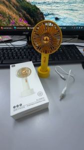 🔥Local Delivery🚚🔥USB Rechargeable Mini Fan with LED Light 2 Speed Handheld & Desktop Portable Fan for Travel Office