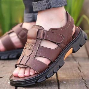 Free Shipping Summer MenS Sandals Breathable And Versatile Casual Shoes Outdoor Two-Way Wear Beach Shoes Slip-On Shoes For Dads