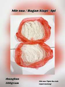 Mie Tunas / Mie Sua / Mie Suah / Mie Soa Bagan Siapi-Api 500Gram (VEGETARIAN)