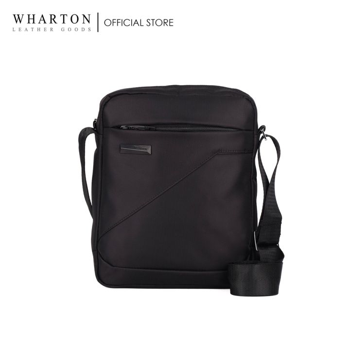 Wharton Nylon Sling Bag (Black) Lazada PH