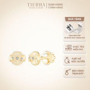 [CHAT TRƯỚC KHI ĐẶT] Bông Tai Tierra FBT5022 Vàng 14K 18K Đính Tấm CZ Phụ Kiện Trang Sức Nữ