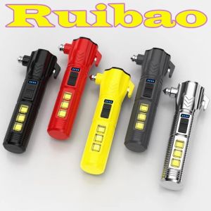 Nagada Senter COB LED Palu Pengaman kaca Mobil Multifungsi 4 ini 1