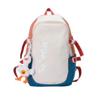 Balo học sinh màu nhợt Satur hàn quốc vải dù kèm phụ kiện [Siêu Sale]