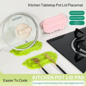 Silicone Drainage Mat Soap Cutting Board Placement ulation Mat Drainage Mat for Storage Pot Lid