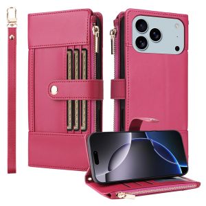 For iPhone 17 16 15 14 13 12 11 Pro Max iPhone 17 16 15 14 Plus Phone Case Magnetic Leather Wallet Multi-Soft TPU Card Slot Flip Cover Casing