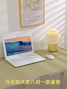 Anti-fouling and anti-oil office study desk mat mouse pad made of PU leather with anti-slip design