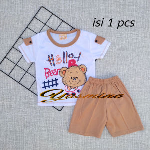 1 PCS BAJU BAYI ECER CASUAL SETELAN ANAK BEAR / SETELAN ANAK HARGA GROSIR
