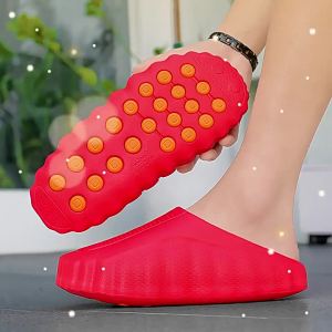 [Free Shipping] MenS Summer Clogs Outdoor Thick-Soled Mules Lazy Slip-On Shoes Height-Increasing Shoes CoupleS Style