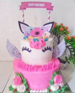 Topper Kue Unicorn Bisa Custom Nama