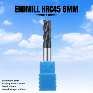 Endmill Diameter 8mm HRC45 Carbide 4F D8 End mill 8 mm