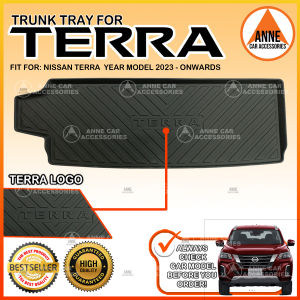 Car Full Trunk Tray for Nissan Terra 2018 - Onwards 5 Seater 7 Seater Cargo Mat Trunk Tray / Cargo Matting Heavy Duty Safety Anne Car Accessories Accessory Rear Mat Carpets HH