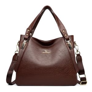 Genuine Brand Soft Leather Top-handle Bags Female Handbags Women Shoulder Crossbody Tote Messanger Bag Large Capacity Sac A Main2026