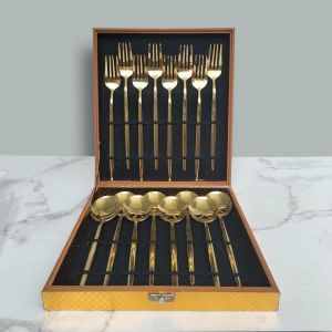 Nexxio Hampers Sendok Sultan Set / Sendok Set Gold / Royal Cutlery Set / Peralatan Masak Set With Rak
