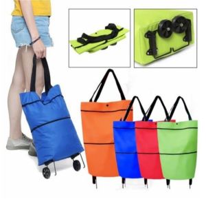 Tas Troly Lipat Belanja Tas Belanja Lipat Roda Serbaguna