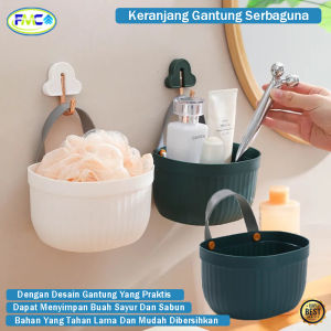 Keranjang Gantung Tempel Tempat Penyimpanan Multifungsi Murah Praktis Tempat Sayur Buah