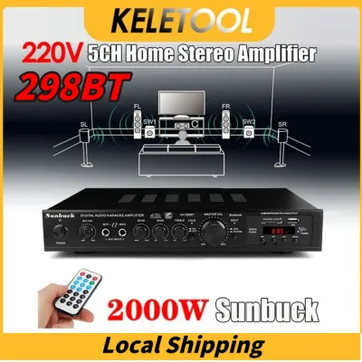 Power Amplifier Subwoofer Home Mini Amp Bluetooth Car Mixer Bass Channel Monoblock Stereo Speaker