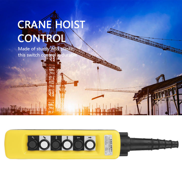 Hoist Push Button Switch Handheld Crane Pendant Control Push Button ...