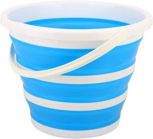 Folding Bucket (RANDOM COLOR) Portable Folding Footbath Foldable basin Tourism Travel Washbasin Foldable Bucket Keimav