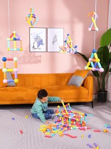 NUKID Magnetic Building Blocks Set Building Pieces Early Educational Magnet Building Toy Magnetic Puzzle Toy Kid Gift