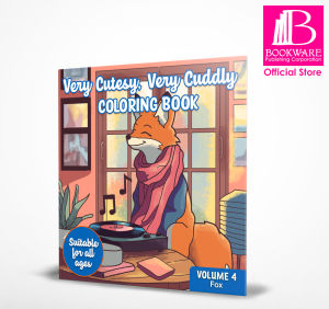 Very Cutesy and Very Cuddly Coloring Book (Volume 4 - Fox) – Cute Animals Doing Cozy Things - Suitable For All Ages!