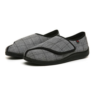 YCAMEL 2023 diabetic shoes Adjustable width for elderly shoes Spring autumn new care shoes Sugar foot fat wide foot deformation plaid widened shoes