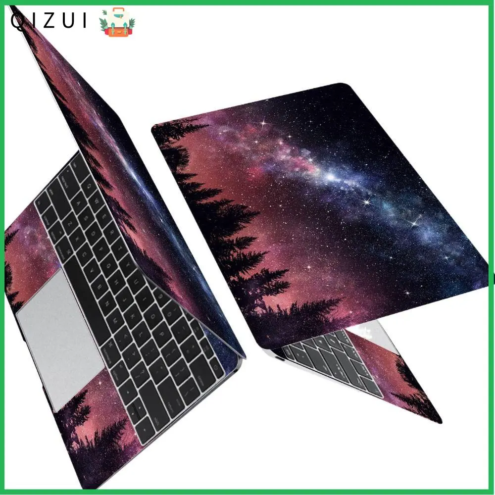 QIZUI DIY 15inch Laptop Stickers Skins Waterproof A+C Side Notebook Computer Cover Skin Galaxy Series PVC Ultrabook Decorate Decal for Macbook /HP / Dell / Lenovo / Acer Universal