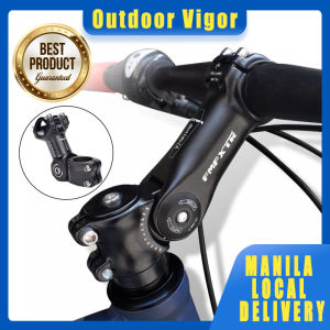25.4mm / 31.8mm 60 degree adjustable bicycle stem aluminum alloy stem MTB mountain bike road bike handlebar riser black handlebar riser