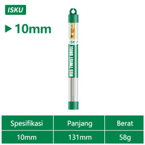 ISKU Mata Bor Beton HSS Memutar Bor 3-12mm / Mata Bor Kecepatan Tinggi Twist Drill Bit 3MM - 12 MM