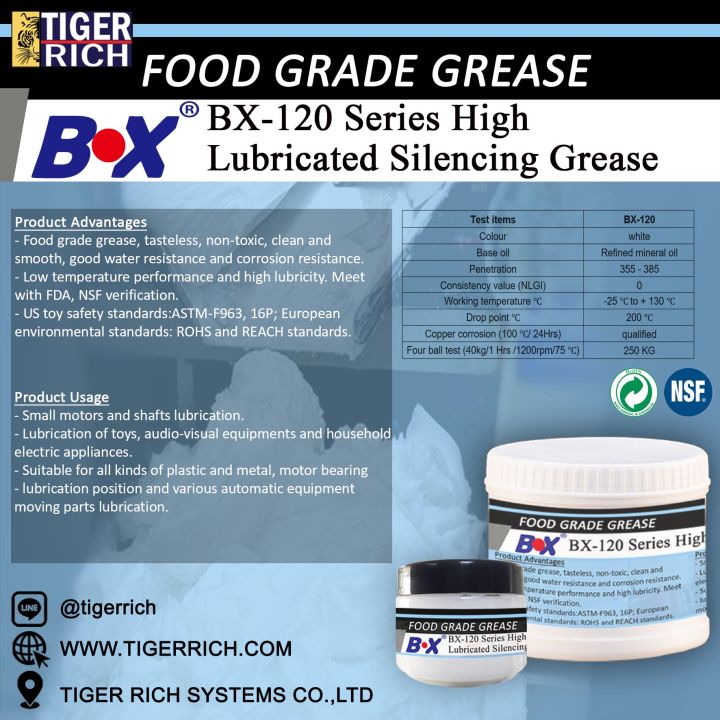 จาระบีเกรดอุตสาหกรรม สำหรับผลิตภัณฑ์ดูแลส่วนกล่องเกียร์ Bx 120 Series 
