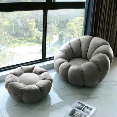 โซฟาหมุนได้ 360 องศา INTER HOME รุ่น SF-104 รูปฟักทอง สีชมพู นุ่มสบาย