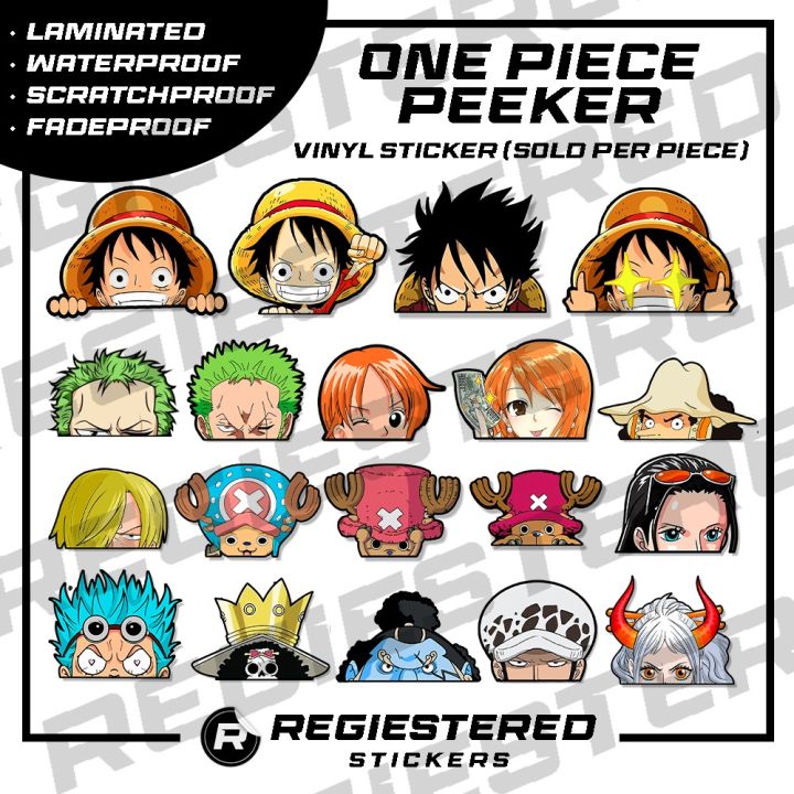 Vinsmoke Sanji One Piece Manga Weatherproof Anime Sticker 6 Car Decal