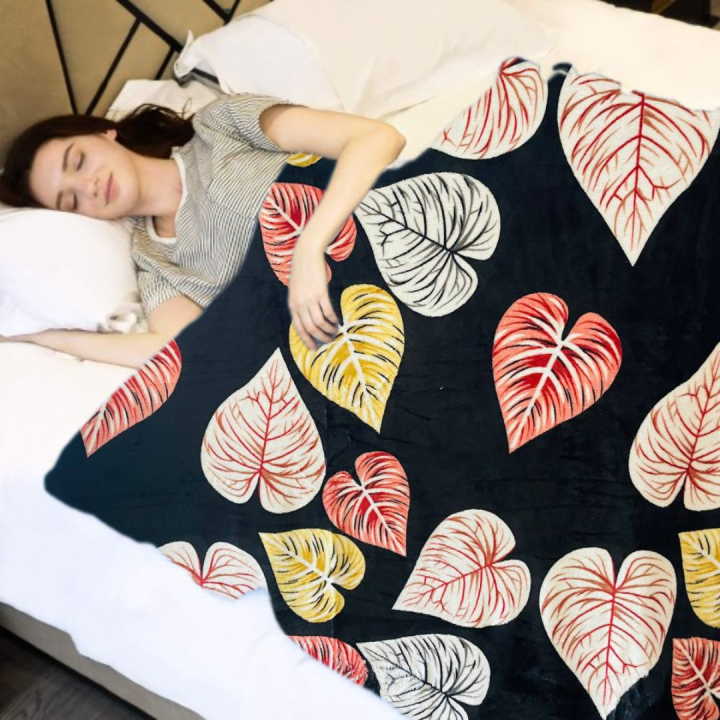 Blanket Size Super Single Selimut tidur lembut gebu Fleece blanket