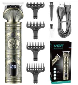[Hot Sale] VGR V-962 Professional Hair Trimmer with LED Display Zero Cutting USB Charging Led Display Cord& Cordless.$