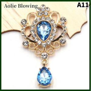 Aolie 32x60MM for Needlework Rhinestone Button Hair Manualidades Accessories Diy Flat back Brooch Jewelry Accessories
