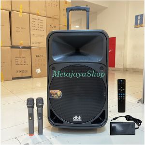 Speaker Portable DBK DB-6115D Speaker Wireless 15 Inch BT USB TWS SD Card EQ