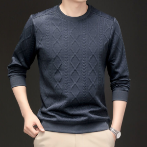 Áo Len Nam Cổ Tròn Tay Dài Phong Cách Hàn Quốc Mùa Đông