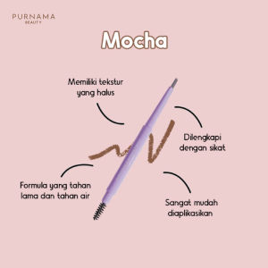 Purnama Beauty Eyebrow Pencil Longlasting Pensil Alis Waterproof