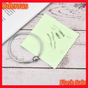 Oderous 8x8cm Color Cleaning Polishing Cloth Soft Clean Wipe Cloth Of Jewelry Tools*100