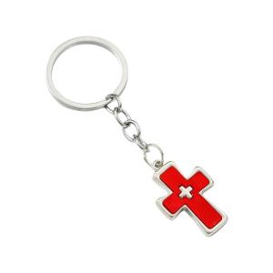 Đôi thanh lịch crucifix Keyring dopamine chủ đề Charm Mặt dây chuyền móc chìa khóa trang trí quà tặng cho bạn bè và gia đình