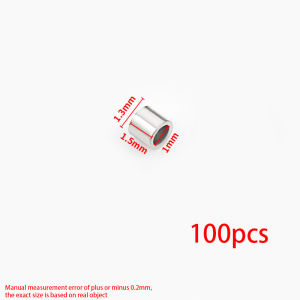 Stainless Steel Crimp Beads Plating 18K Gold Positioning Buckle Spacer Beads DIY Handmade Jewelry Making Wholesale