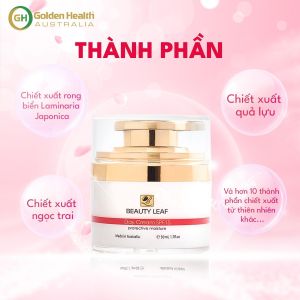 Kem Dưỡng Trắng Da Ban Ngày Chống Nắng Mờ Thâm Nám Tàn Nhang Nuôi Dưỡng Làn Da Trắng Sáng Hồng Hào Từ Sâu Bên Trong Golden Health Beauty Leaf SPF15 50ml - Phụng Store 2