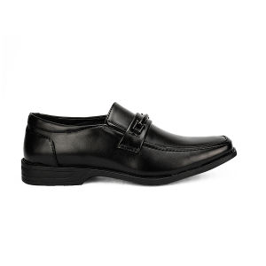 Mario D Boro Mens Classic Black Leather Formal Slip-On Dress Shoes Mw 24610 Black C43 C50 C57 C59 C62 C66 C72 C75 C78 C91 C93 C100