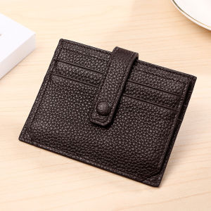 Royal Bagger Card Clip Holder Wallet For Women Girls Genuine Cow Leather Fashion Clutch Bag Passport Bag Card Clip 8293
