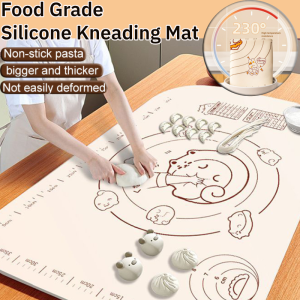 Silicone Non-Stick Baking Mat Kneading Rolling Dough Pad with Measurement Heat Resistant Pastry Tool