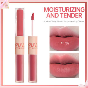 VEDO 💕 Cappuvini 2 in1 Lip Mud Lipstik Long Lasting Waterproof Lip Cream Lip Gloss Dua Sisi Matte Lipstick Glossy Lipstik