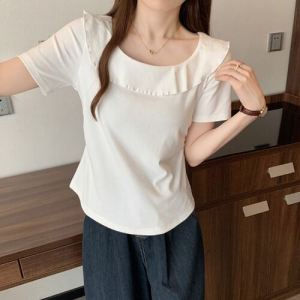 Special OfferAIYITI Oversized Women Ruffle Sleeve T-Shirtkk5