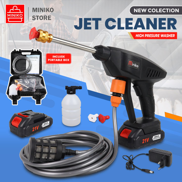 Jet Steam Cleaner 21V Alat Steam Cuci Motor & Mobil  Jet Steam 21V MINIKO