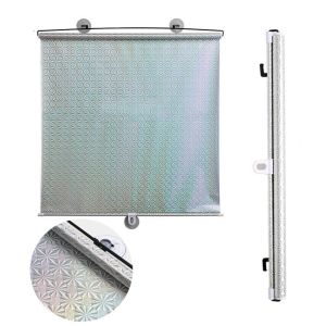 MUKANG PVC Finished Nail-free with Suction Cup Home Decor Bedroom Decoration Kitchen Window Shades for Car Bedroom Window Drapes Curtains Blackout Curtain Roller Blinds